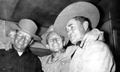 Ray (center) enjoying himself with his brother-in-law Butch (right) and unknown friend